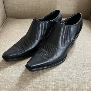 Charlie 1 Horse Black Booties Size 8 (B) Boots Short Leather Western Cowboy
